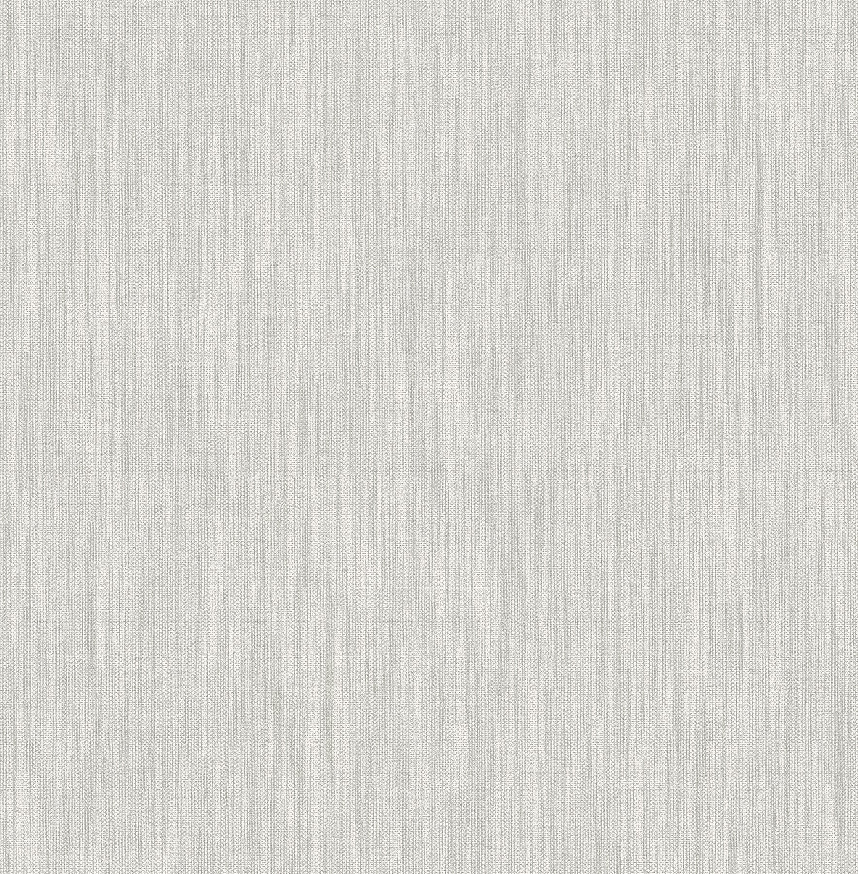 Chenille Faux Linen Wallpaper Wallpaper A-Street Prints Double Roll Light Grey 