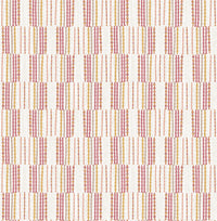 Burgen Geometric Linen Wallpaper Wallpaper A-Street Prints Double Roll Orange 