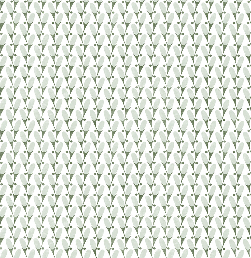 Landon Abstract Geometric Wallpaper Wallpaper A-Street Prints Double Roll Green 