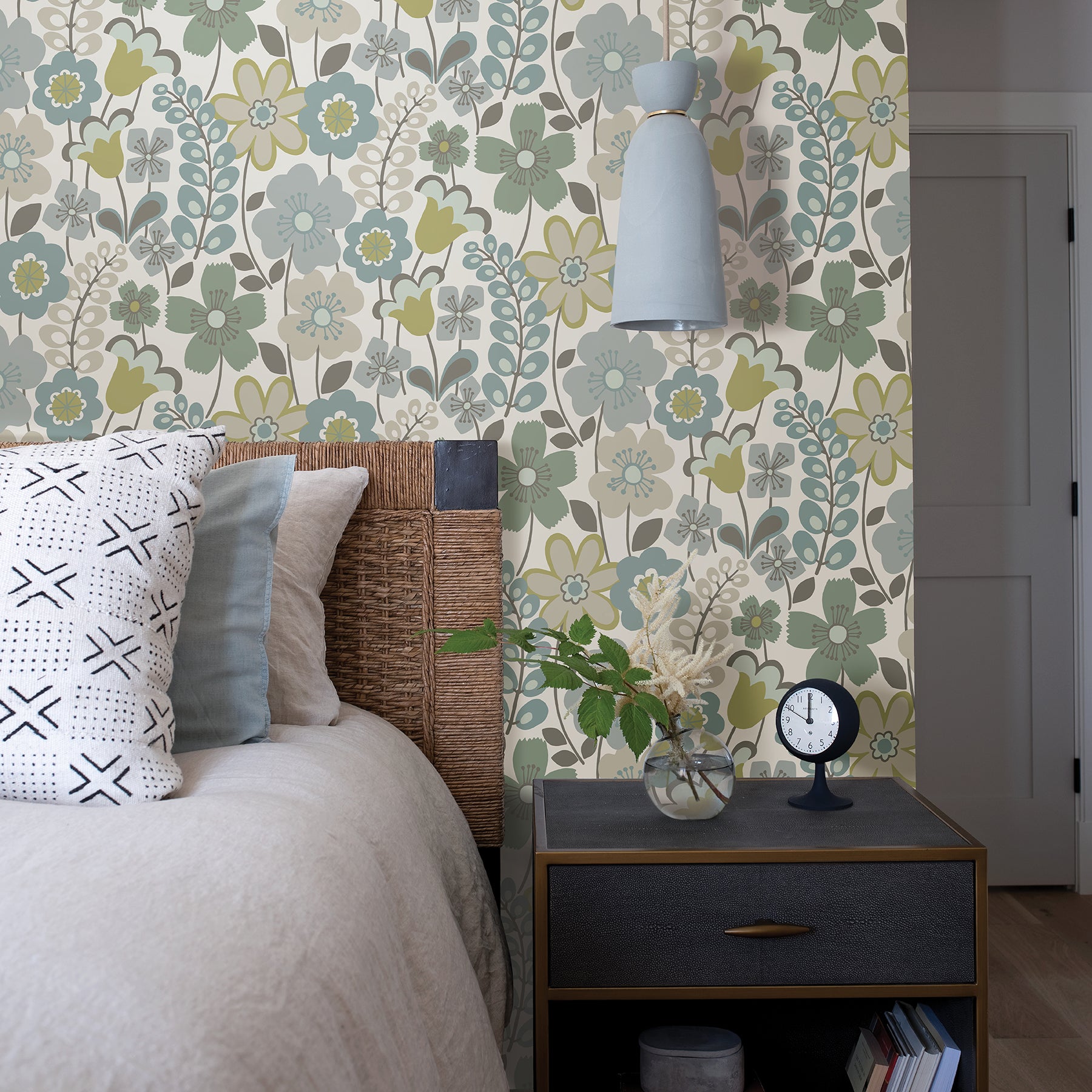 Piper Floral Wallpaper Wallpaper A-Street Prints   
