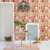 Archer Linen Geometric Wallpaper Wallpaper A-Street Prints   