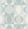 Archer Linen Geometric Wallpaper Wallpaper A-Street Prints Double Roll Light Blue 