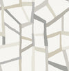 Tate Geometric Linen Wallpaper Wallpaper A-Street Prints Double Roll Grey 