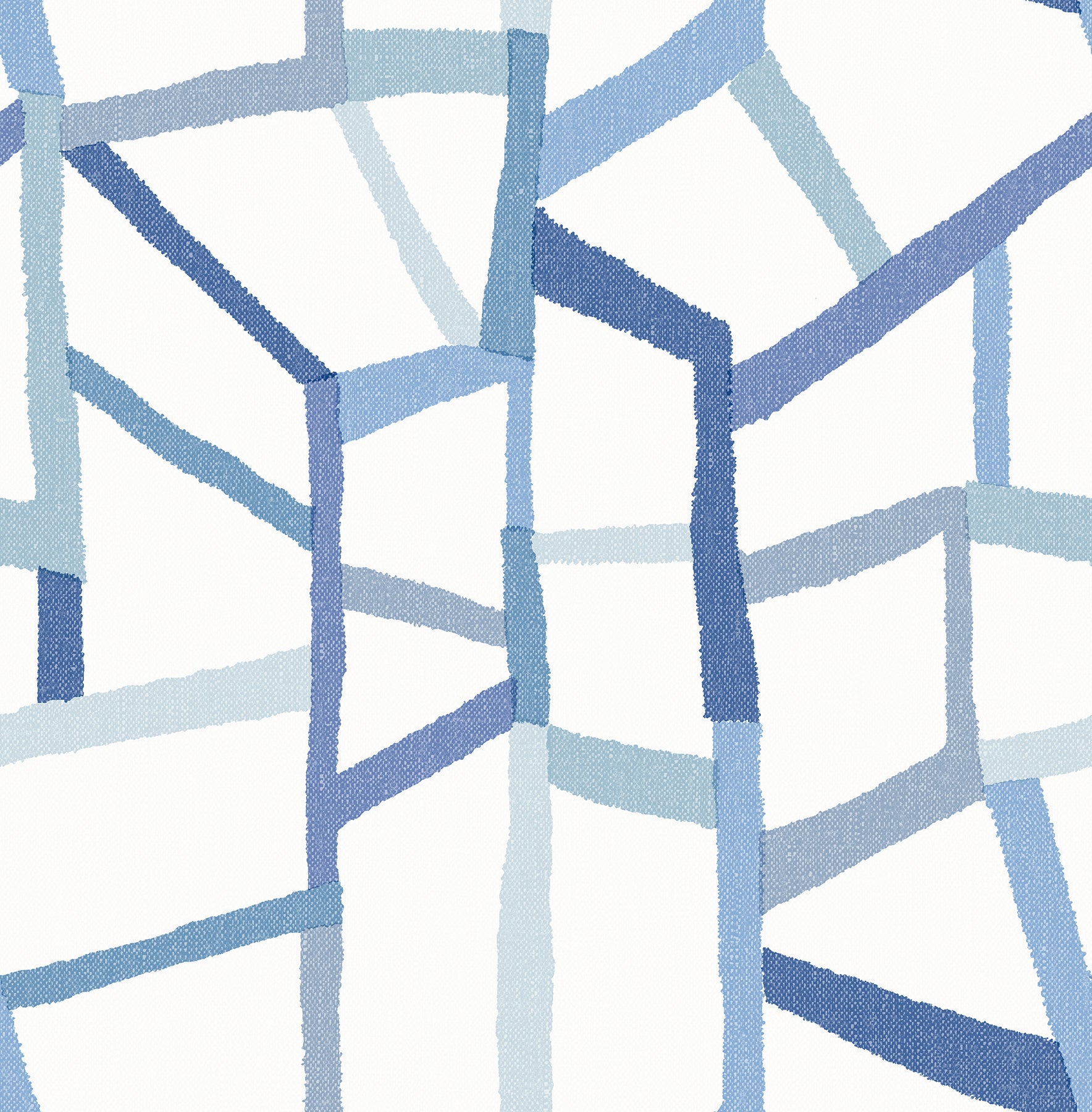 Tate Geometric Linen Wallpaper Wallpaper A-Street Prints Double Roll Blue 