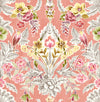 Vera Floral Damask Wallpaper Wallpaper A-Street Prints Double Roll Pink 