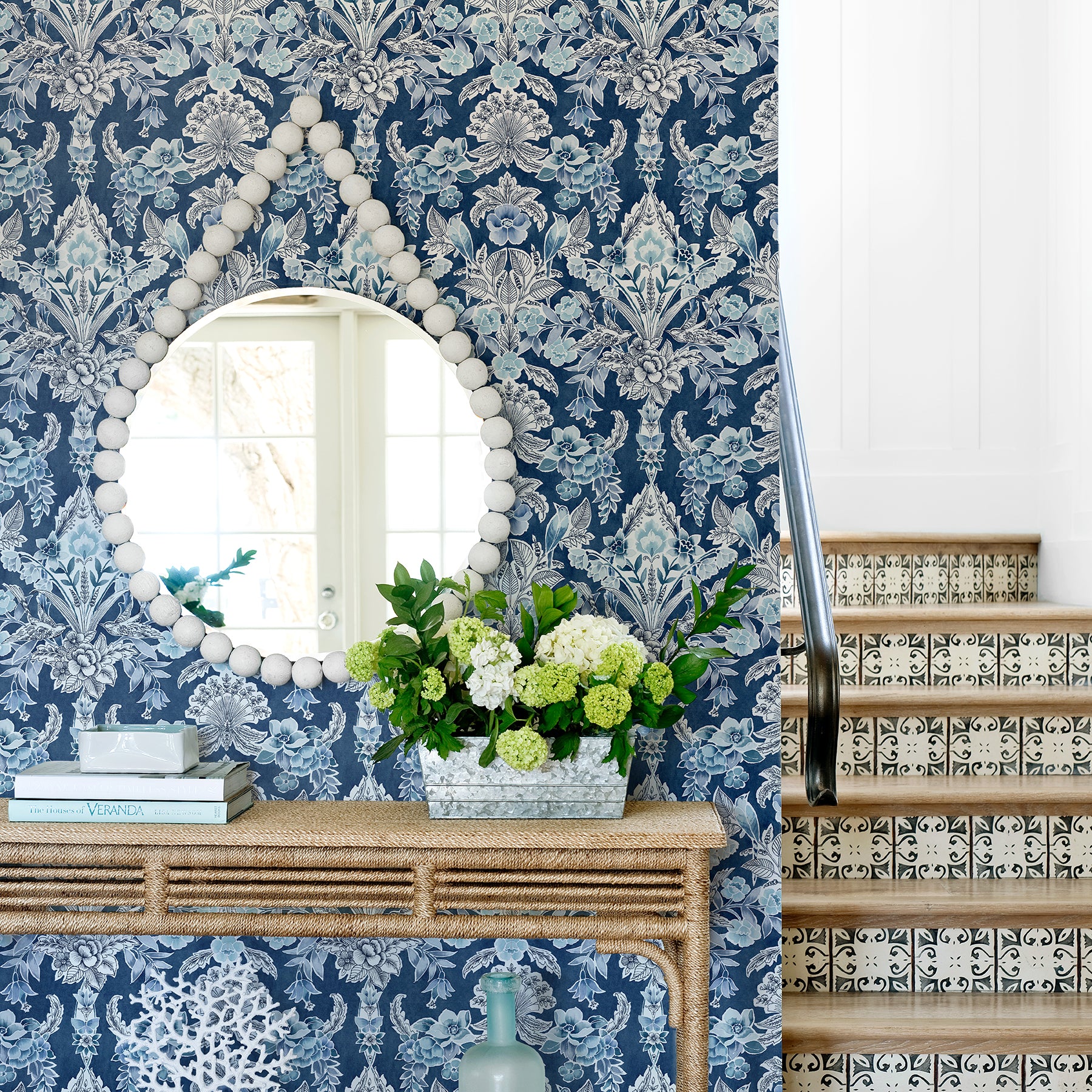 Vera Floral Damask Wallpaper Wallpaper A-Street Prints   
