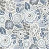 Lucy Floral Wallpaper Wallpaper A-Street Prints Double Roll Grey 