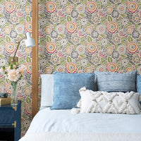 Lucy Floral Wallpaper Wallpaper A-Street Prints   