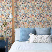Lucy Floral Wallpaper Wallpaper A-Street Prints   