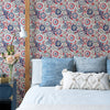 Lucy Floral Wallpaper Wallpaper A-Street Prints Double Roll Red 
