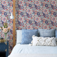 Lucy Floral Wallpaper Wallpaper A-Street Prints   