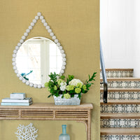 Jocelyn Faux Linen Wallpaper Wallpaper A-Street Prints   