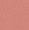 Jocelyn Faux Linen Wallpaper Wallpaper A-Street Prints Double Roll Pink 