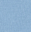 Jocelyn Faux Linen Wallpaper Wallpaper A-Street Prints Double Roll Blue 