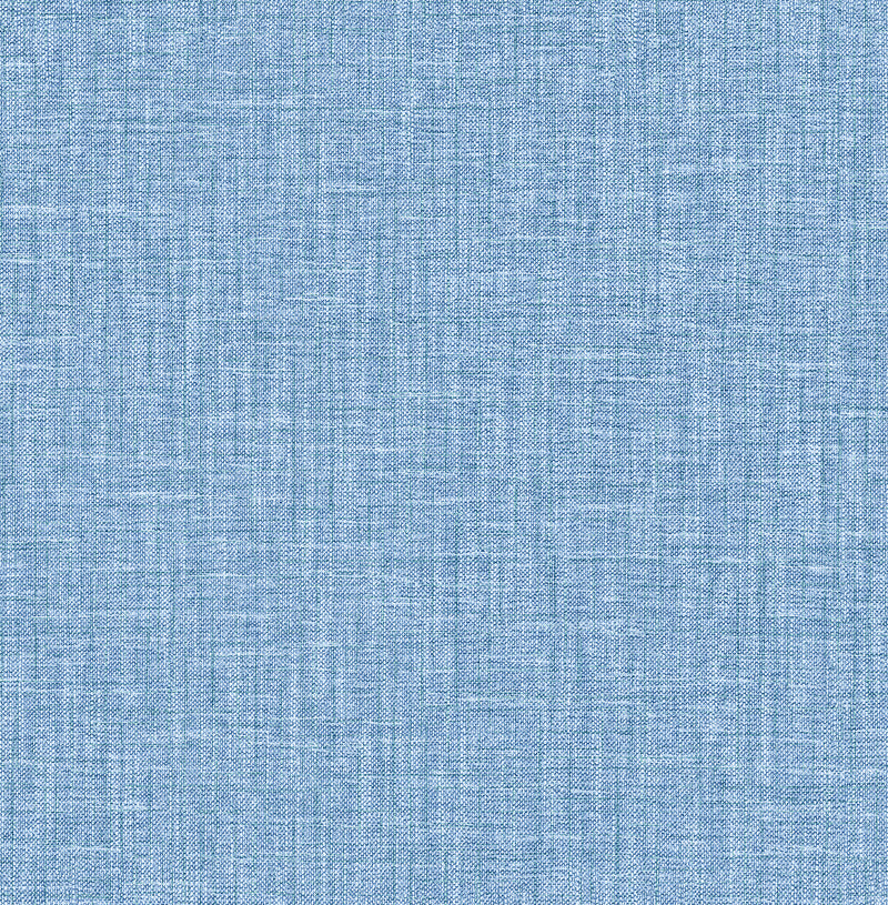Jocelyn Faux Linen Wallpaper Wallpaper A-Street Prints Double Roll Blue 