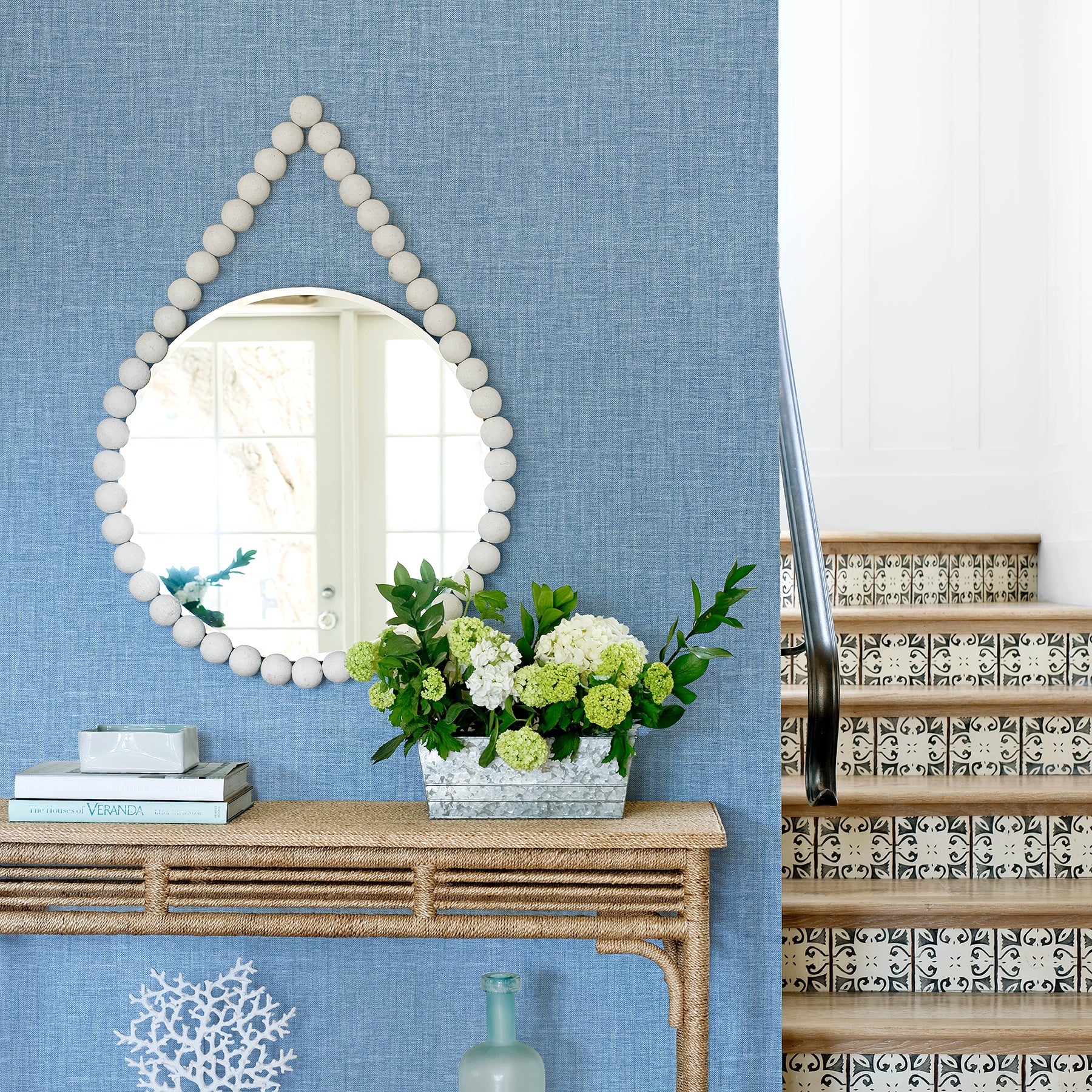 Jocelyn Faux Linen Wallpaper Wallpaper A-Street Prints   