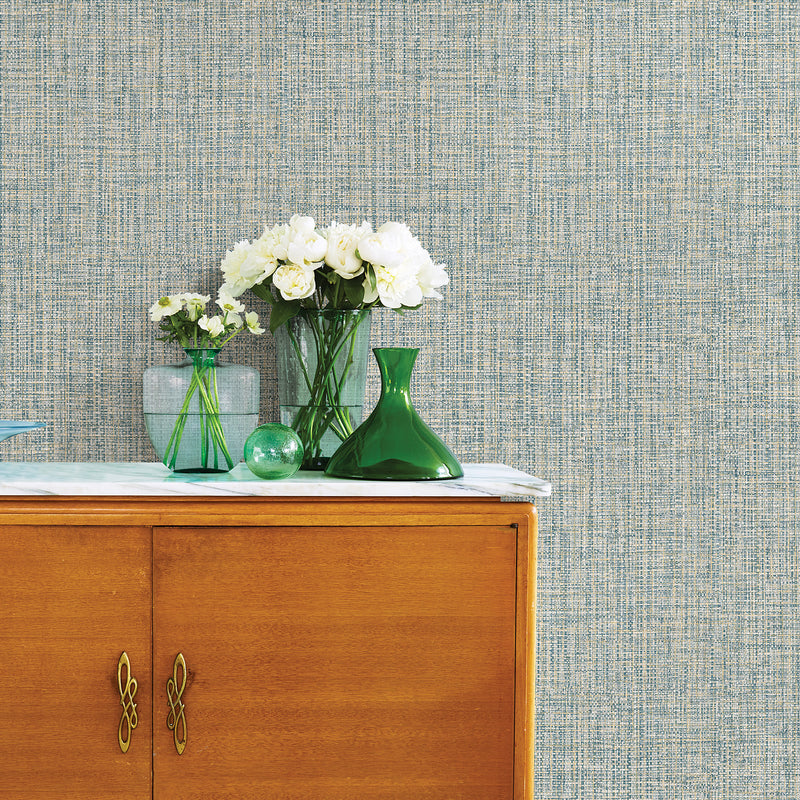 Rattan Coffee Woven Wallpaper Wallpaper A-Street Prints   