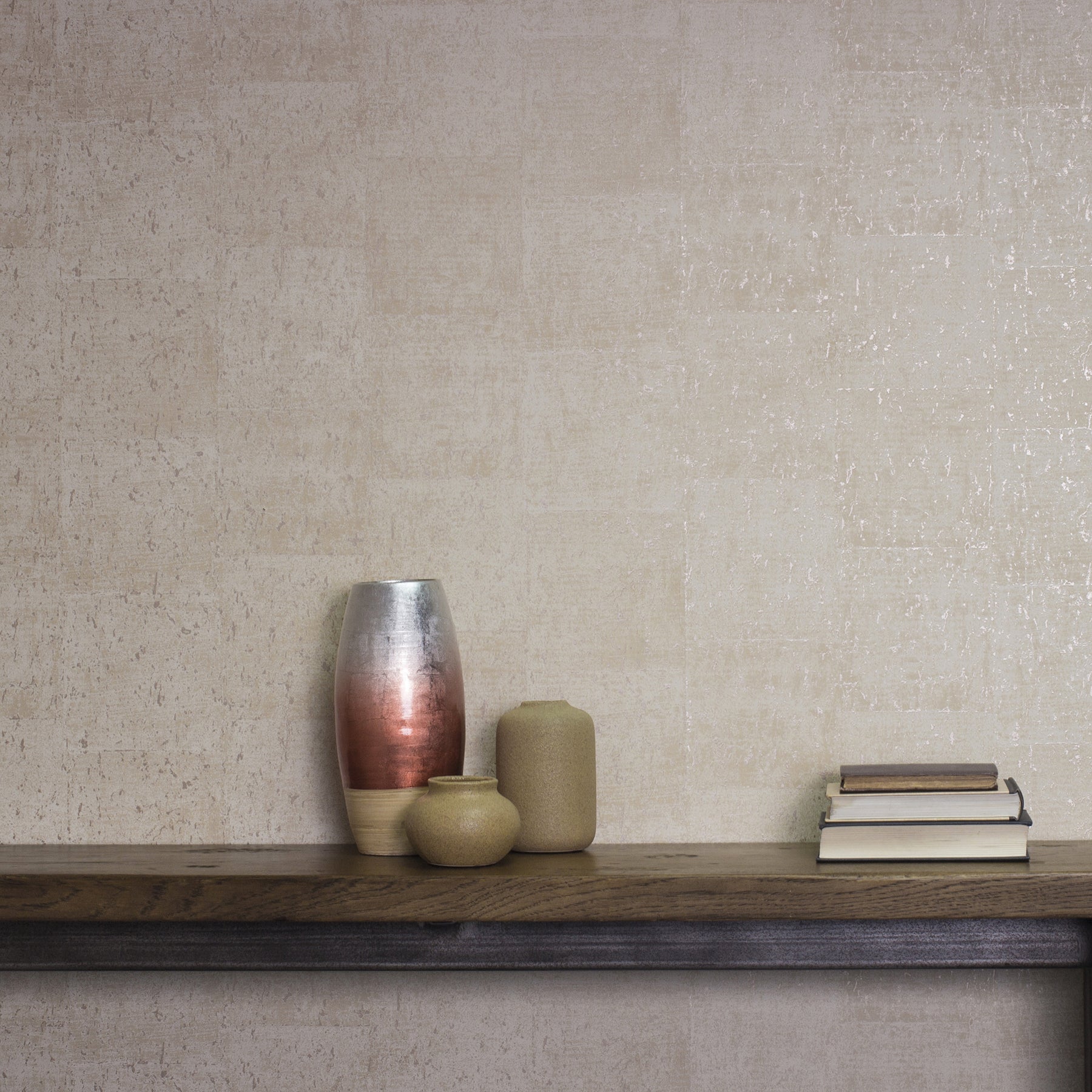 Millau Faux Concrete Wallpaper Wallpaper A-Street Prints   