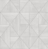 Cheverny Light Geometric Wood Wallpaper Wallpaper A-Street Prints Double Roll Light Grey 
