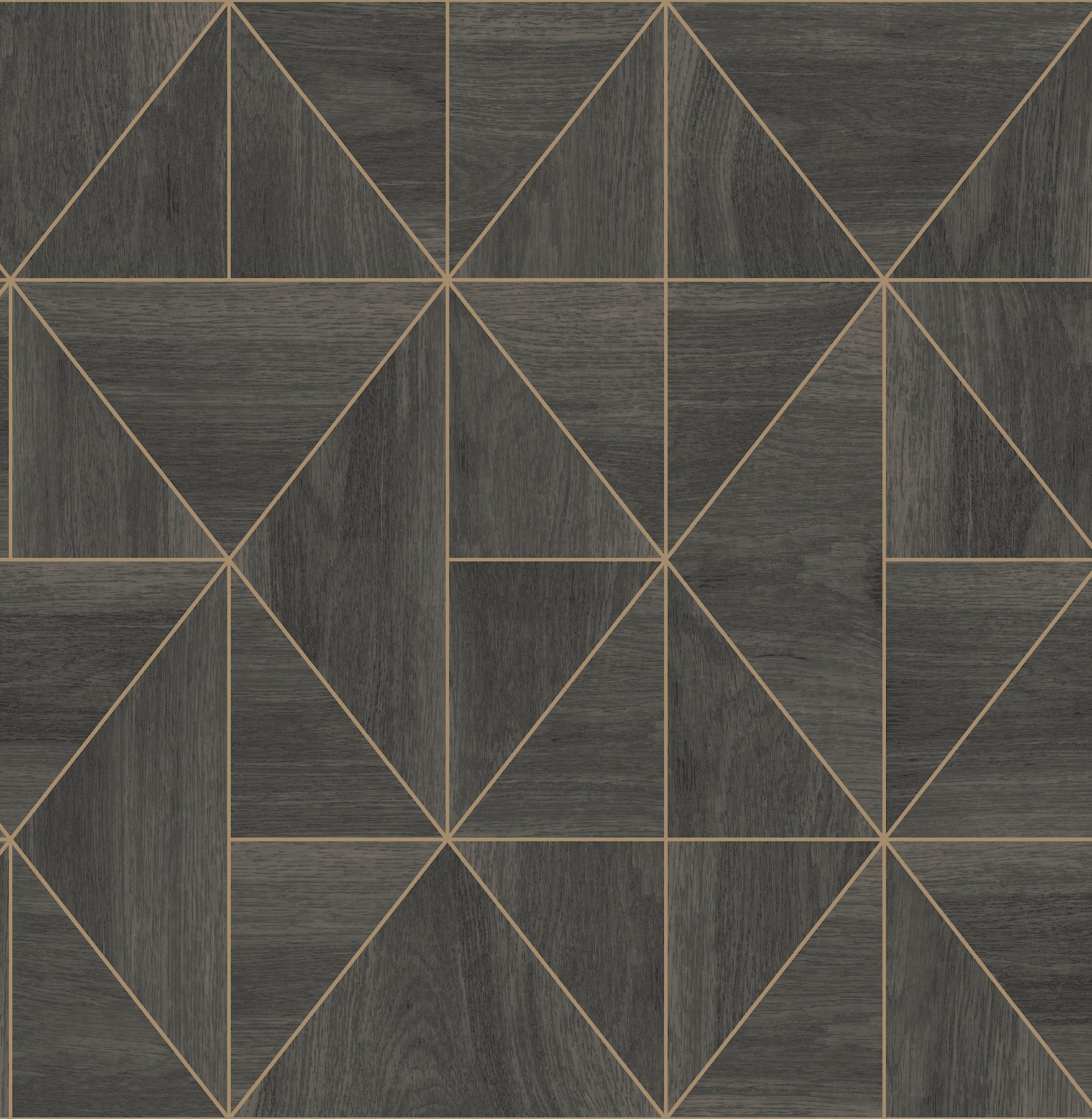 Cheverny Light Geometric Wood Wallpaper Wallpaper A-Street Prints Double Roll Dark Brown 