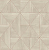 Cheverny Light Geometric Wood Wallpaper Wallpaper A-Street Prints Double Roll Cream 