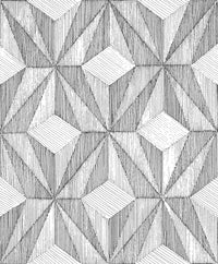 Paragon Geometric Wallpaper Wallpaper A-Street Prints Double Roll Black 