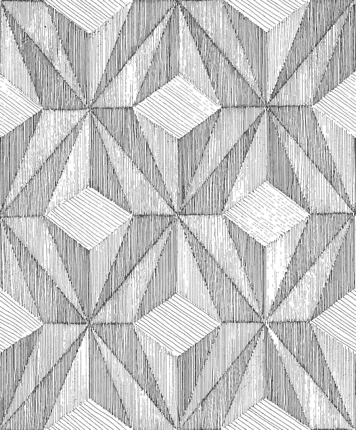 Paragon Geometric Wallpaper Wallpaper A-Street Prints Double Roll Black 