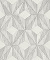 Paragon Geometric Wallpaper Wallpaper A-Street Prints Double Roll Silver 