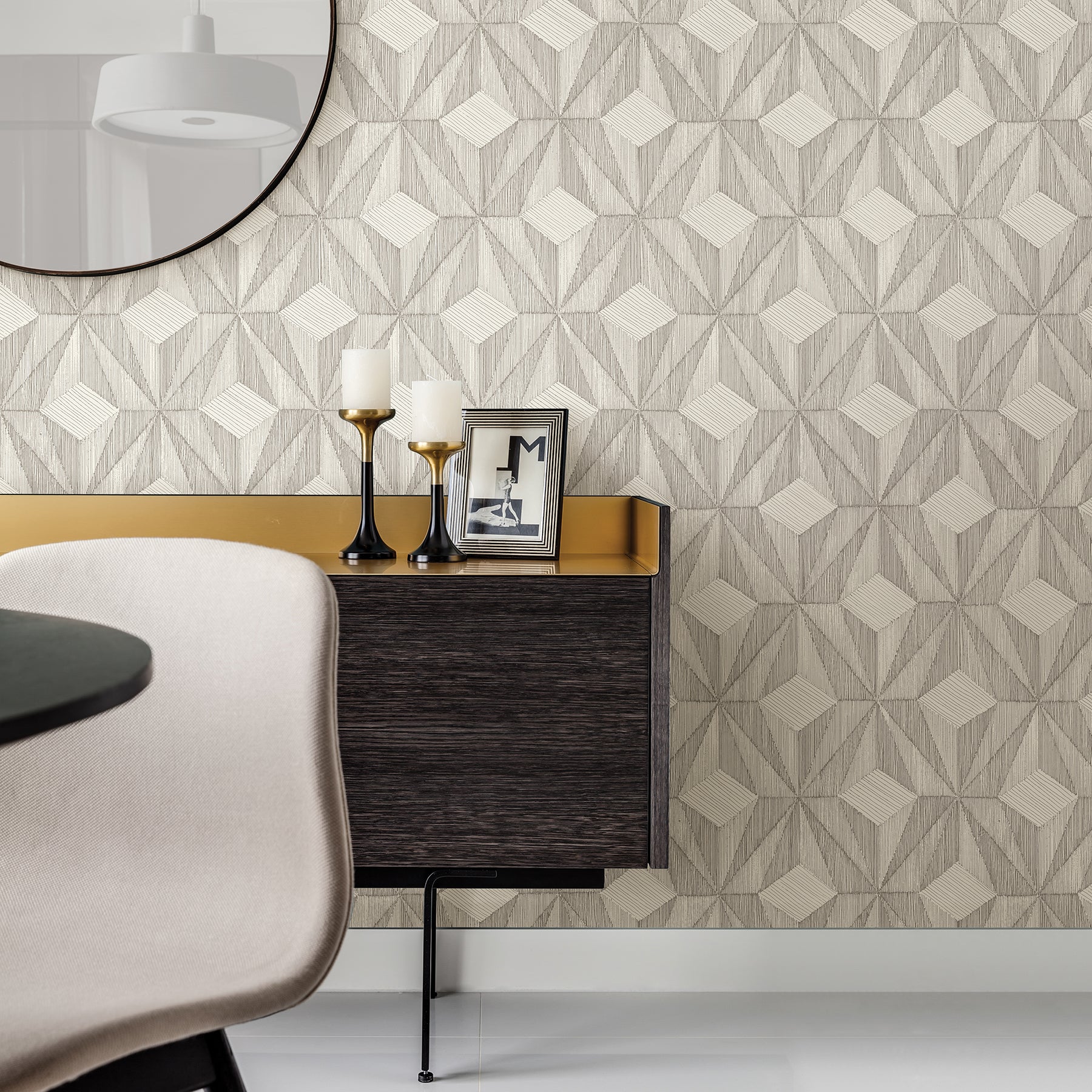 Paragon Geometric Wallpaper Wallpaper A-Street Prints   