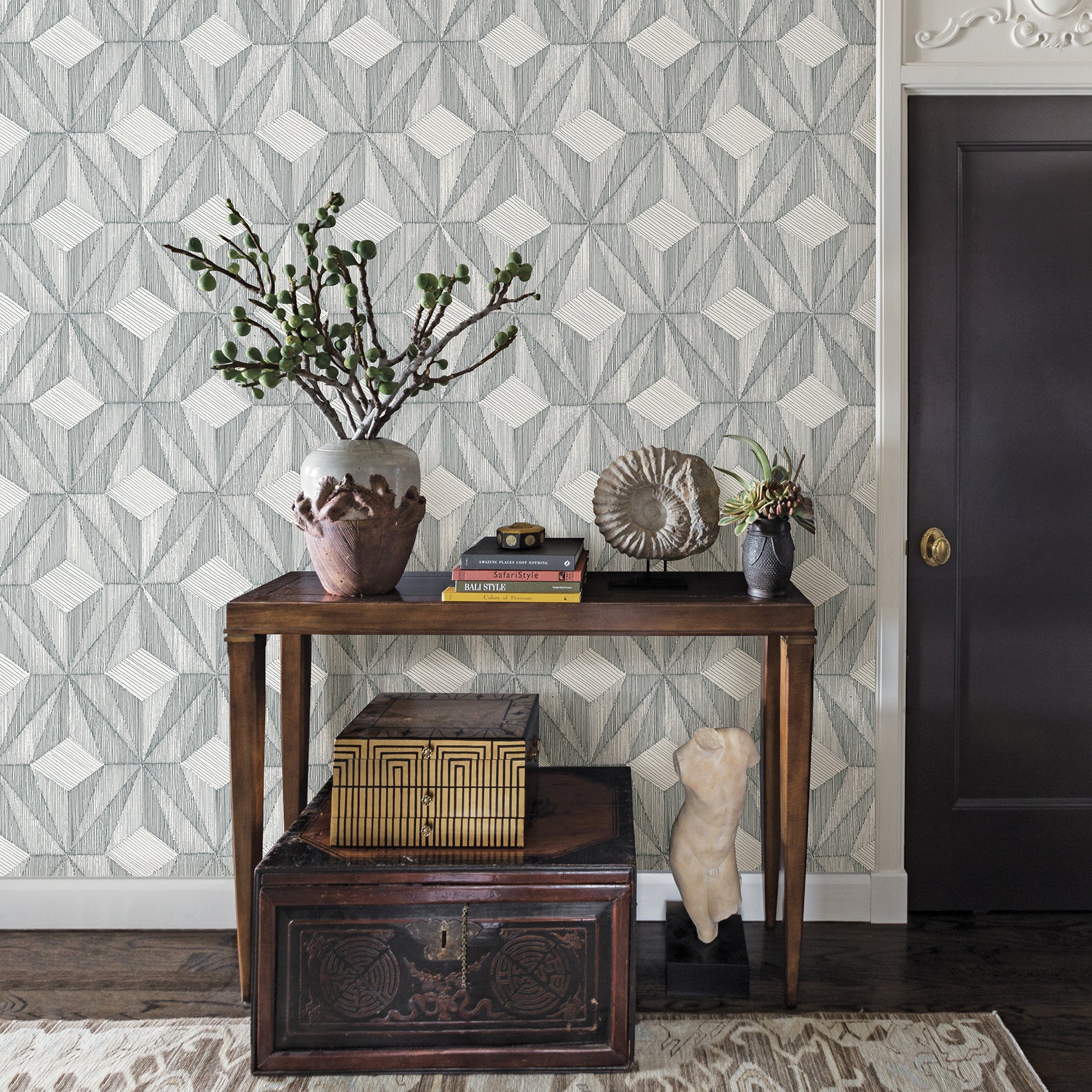 Paragon Geometric Wallpaper Wallpaper A-Street Prints   