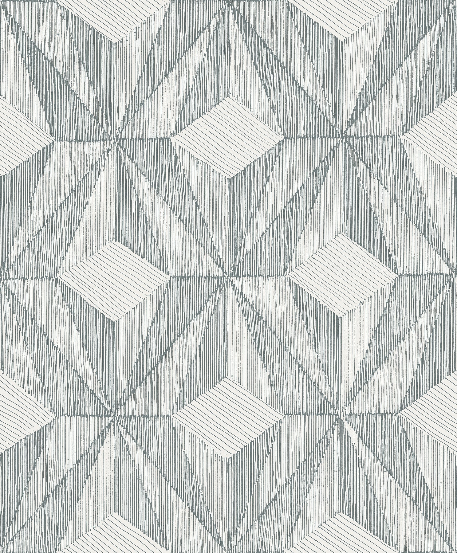Paragon Geometric Wallpaper Wallpaper A-Street Prints Double Roll Slate 