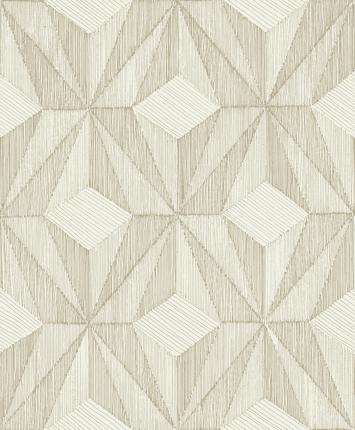 Paragon Geometric Wallpaper Wallpaper A-Street Prints Double Roll Gold 