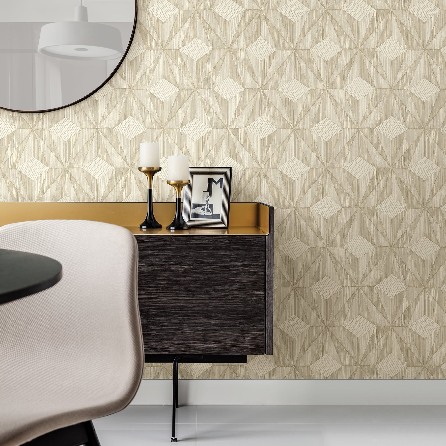 Paragon Geometric Wallpaper Wallpaper A-Street Prints   