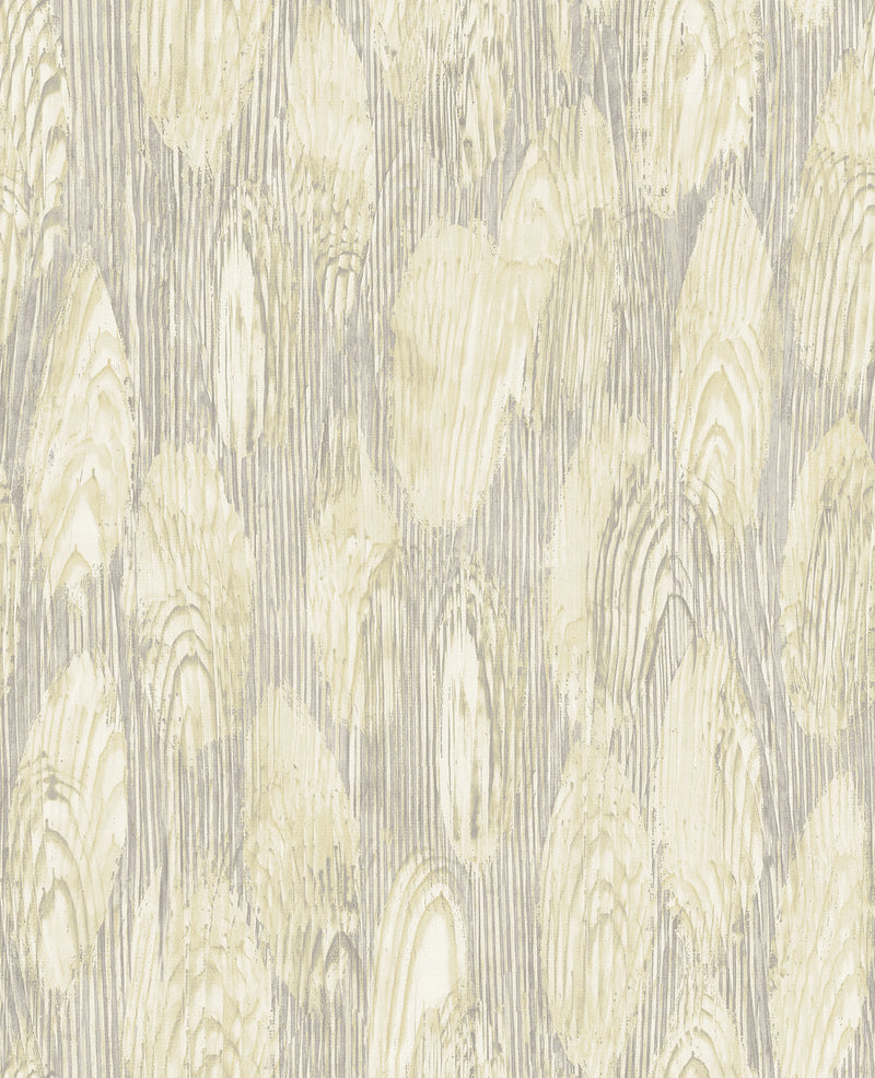 Monolith Abstract Wood Wallpaper Wallpaper A-Street Prints Double Roll Light Yellow 