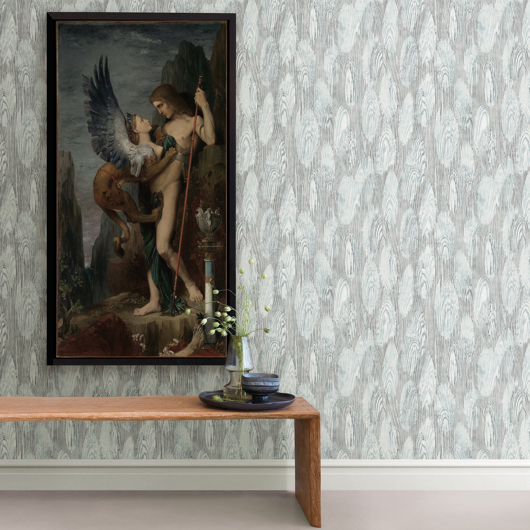 Monolith Abstract Wood Wallpaper Wallpaper A-Street Prints   