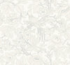 Beaufort Dove Peony Chinoiserie Wallpaper Wallpaper A-Street Prints Double Roll Dove 