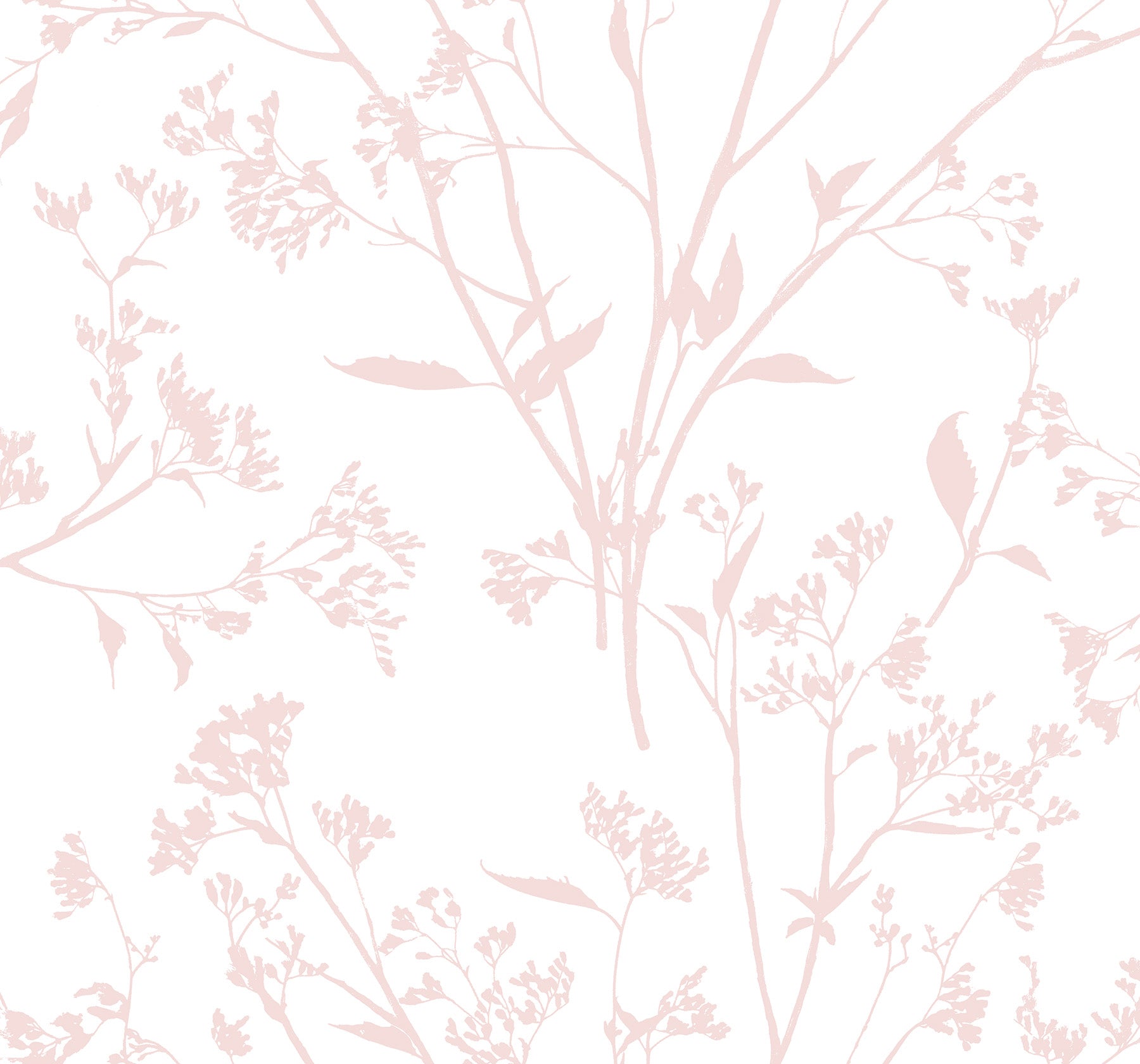 Southport Blush Delicate Branches Wallpaper Wallpaper A-Street Prints Double Roll Blush 