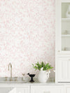 Southport Blush Delicate Branches Wallpaper Wallpaper A-Street Prints   