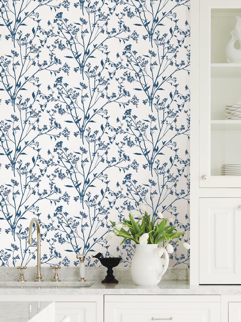 Southport Blush Delicate Branches Wallpaper Wallpaper A-Street Prints   