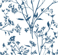 Southport Blush Delicate Branches Wallpaper Wallpaper A-Street Prints Double Roll Indigo 