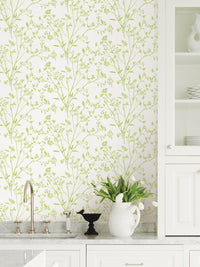 Southport Blush Delicate Branches Wallpaper Wallpaper A-Street Prints   