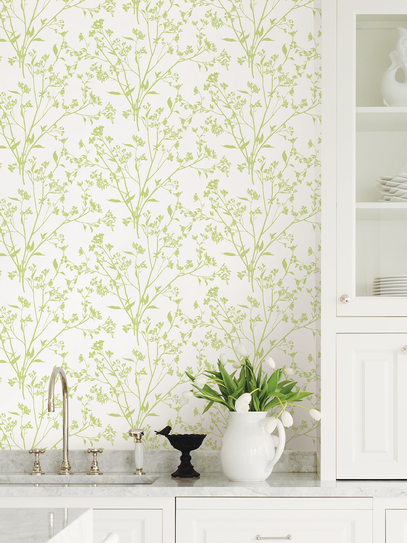 Southport Blush Delicate Branches Wallpaper Wallpaper A-Street Prints   