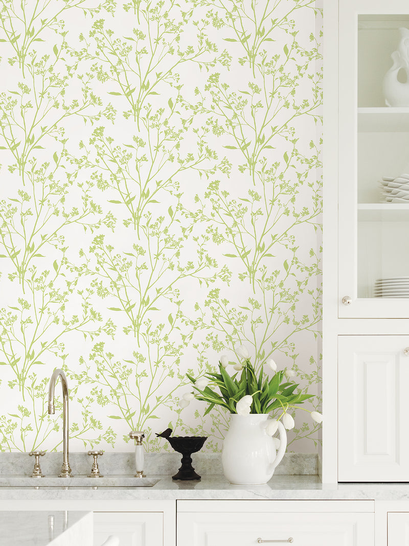 Southport Blush Delicate Branches Wallpaper Wallpaper A-Street Prints   