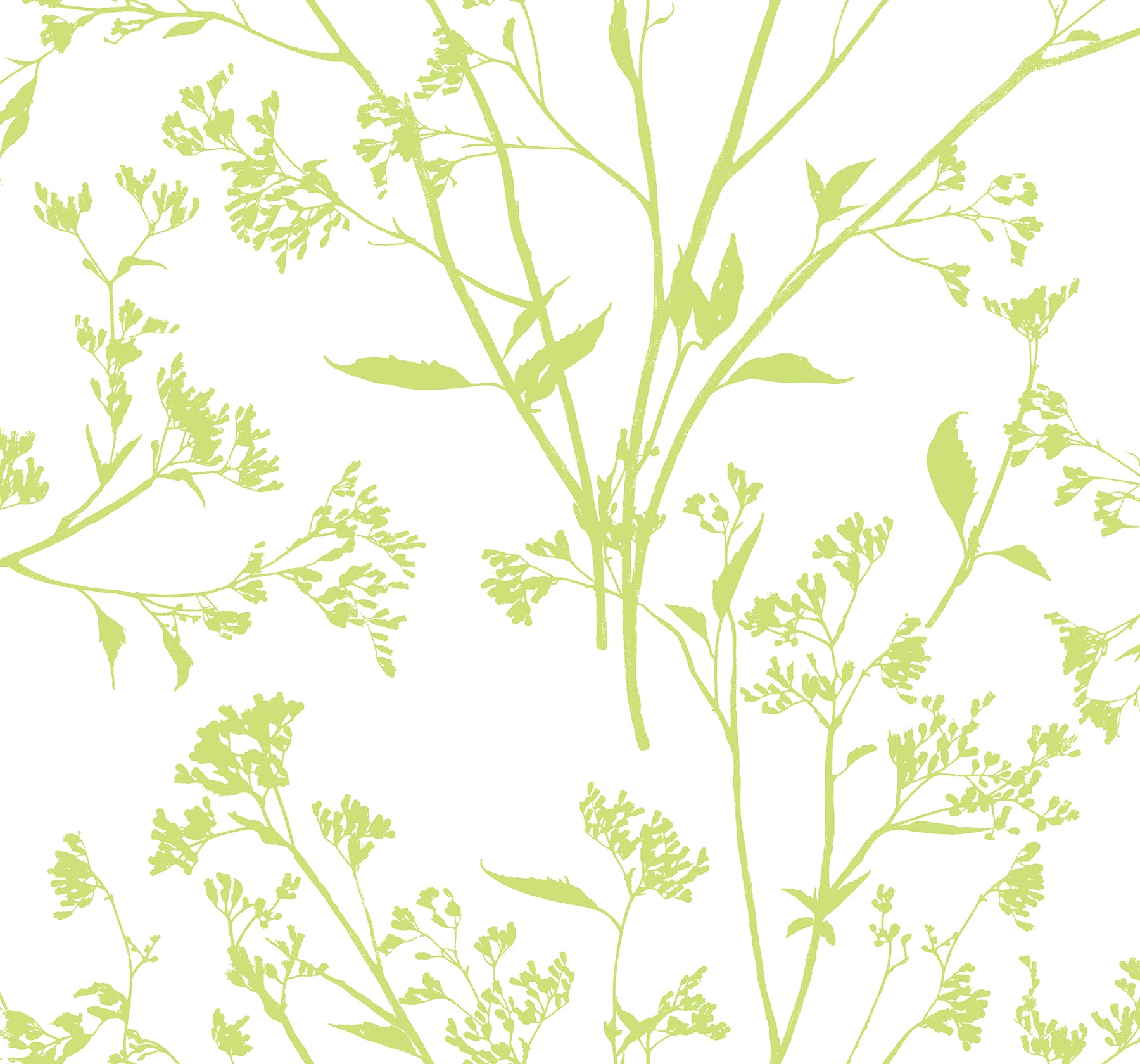 Southport Blush Delicate Branches Wallpaper Wallpaper A-Street Prints Double Roll Chartreuse 