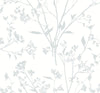 Southport Blush Delicate Branches Wallpaper Wallpaper A-Street Prints Double Roll Light Grey 
