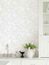Southport Blush Delicate Branches Wallpaper Wallpaper A-Street Prints   