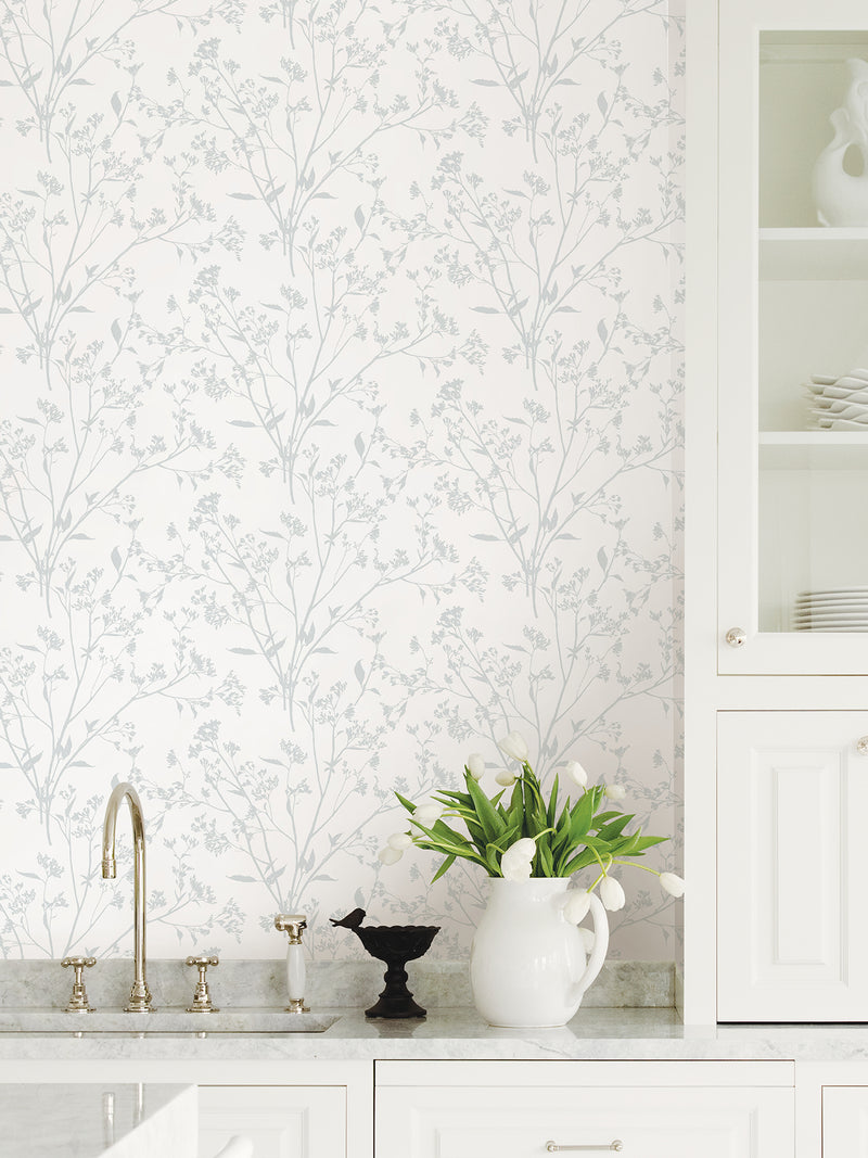 Southport Blush Delicate Branches Wallpaper Wallpaper A-Street Prints   