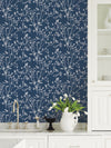 Southport Blush Delicate Branches Wallpaper Wallpaper A-Street Prints   