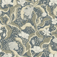 Bodri Tulip Garden Wallpaper Wallpaper A-Street Prints Double Roll Blue 