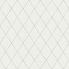 Rhombus Geometric Wallpaper Wallpaper A-Street Prints Double Roll Grey 